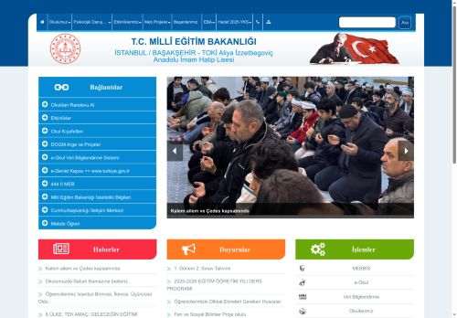 TOKİ Aliya İzzetbegoviç Anadolu İmam Hatip Lisesi - İSTANBUL / BAŞAKŞEHİR