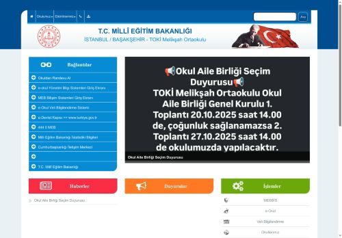 TOKİ Melikşah Ortaokulu - İSTANBUL / BAŞAKŞEHİR