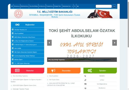 TOKİ Şehit Abdulselam Özatak İlkokulu - İSTANBUL / BAŞAKŞEHİR