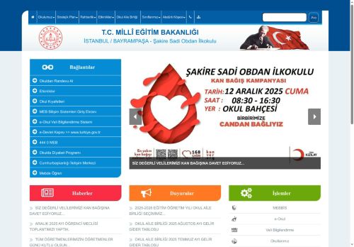 Şakire Sadi Obdan İlkokulu - İSTANBUL / BAYRAMPAŞA