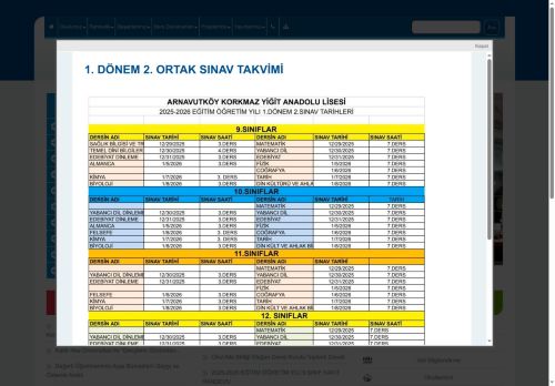 Arnavutköy Korkmaz Yiğit Anadolu Lisesi - İSTANBUL / BEŞİKTAŞ