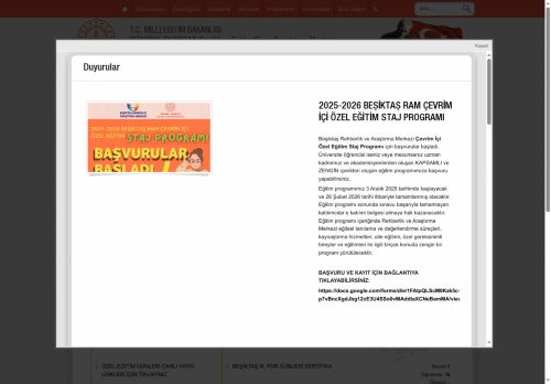 Beşiktaş Rehberlik ve Araştırma Merkezi - İSTANBUL / BEŞİKTAŞ