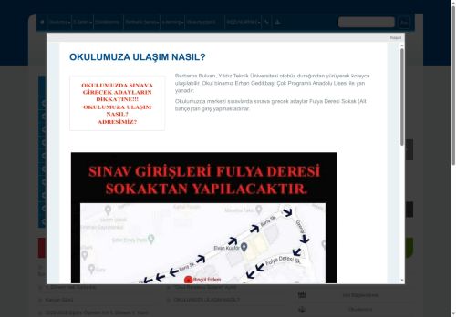 Bingül Erdem Anadolu Lisesi - İSTANBUL / BEŞİKTAŞ