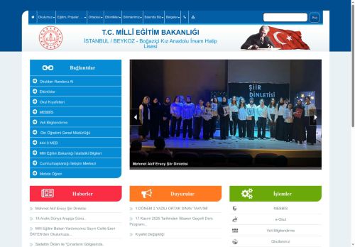 Boğaziçi Kız Anadolu İmam Hatip Lisesi - İSTANBUL / BEYKOZ