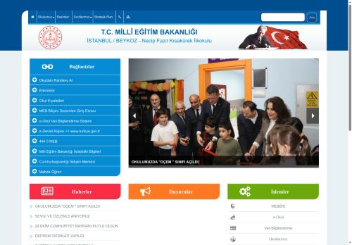 Necip Fazıl Kısakürek İlkokulu - İSTANBUL / BEYKOZ