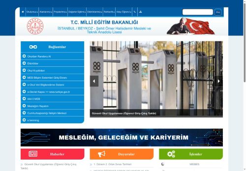 Şehit Ömer Halisdemir Mesleki ve Teknik Anadolu Lisesi - İSTANBUL / BEYKOZ