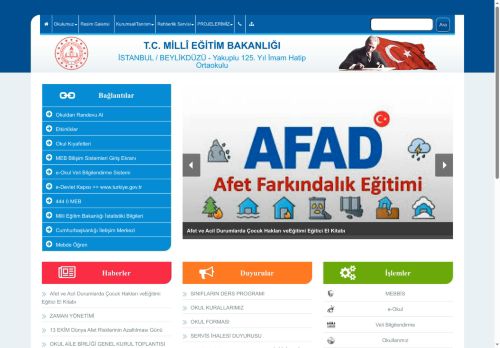 Yakuplu 125. Yıl İmam Hatip Ortaokulu - İSTANBUL / BEYLİKDÜZÜ