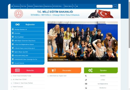 Cihangir Münir Özkul Ortaokulu - İSTANBUL / BEYOĞLU