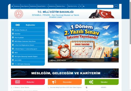 Nuri Demirağ Mesleki ve Teknik Anadolu Lisesi - İSTANBUL / PENDİK