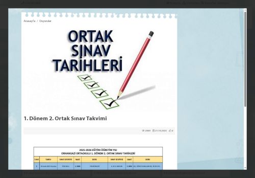 Orhangazi Ortaokulu - İSTANBUL / PENDİK