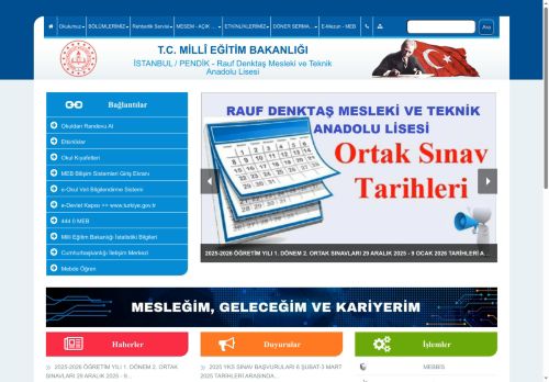 Rauf Denktaş Mesleki ve Teknik Anadolu Lisesi - İSTANBUL / PENDİK