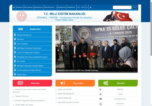 Uluslararası Pendik Kız Anadolu İmam Hatip Lisesi - İSTANBUL / PENDİK