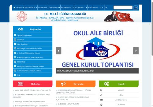 Nermin Ahmet Hasoğlu Kız Anadolu İmam Hatip Lisesi - İSTANBUL / SANCAKTEPE