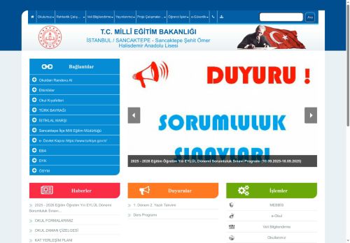 Sancaktepe Şehit Ömer Halisdemir Anadolu Lisesi - İSTANBUL / SANCAKTEPE