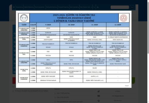 Yenidoğan Anadolu Lisesi - İSTANBUL / SANCAKTEPE