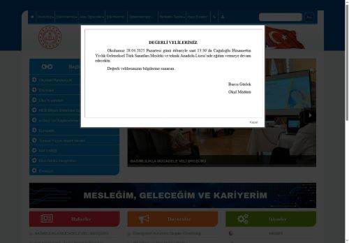 Cağaloğlu Kız Mesleki ve Teknik Anadolu Lisesi - İSTANBUL / FATİH