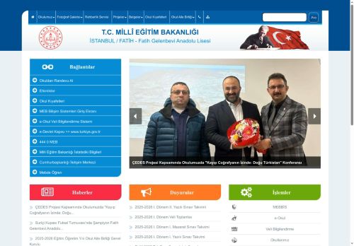 Fatih Gelenbevi Anadolu Lisesi - İSTANBUL / FATİH