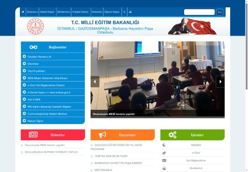 Barbaros Hayrettın Paşa Ortaokulu - İSTANBUL / GAZİOSMANPAŞA