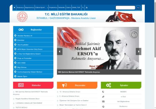 Mevlana Anadolu Lisesi - İSTANBUL / GAZİOSMANPAŞA