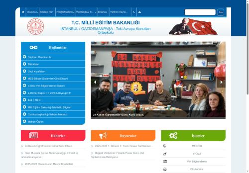 Toki Avrupa Konutları Ortaokulu - İSTANBUL / GAZİOSMANPAŞA