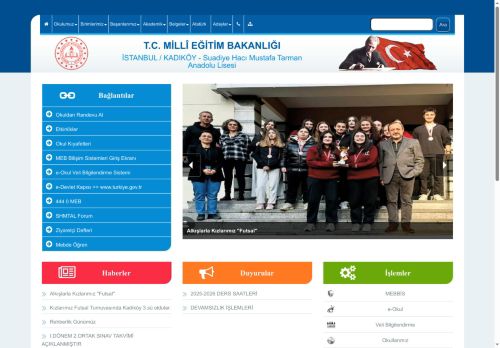 Suadiye Hacı Mustafa Tarman Anadolu Lisesi - İSTANBUL / KADIKÖY