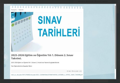 Hacı Bektaş Veli Anadolu Lisesi - İSTANBUL / KÜÇÜKÇEKMECE