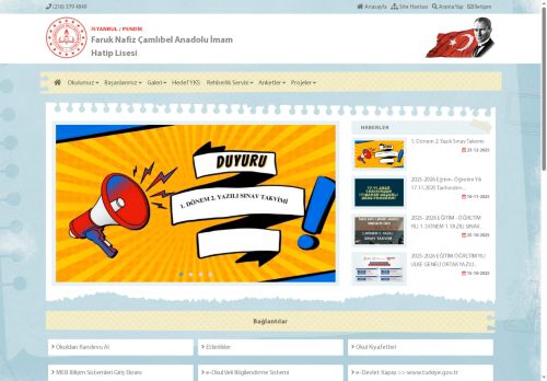 Faruk Nafiz Çamlıbel Anadolu İmam Hatip Lisesi - İSTANBUL / PENDİK