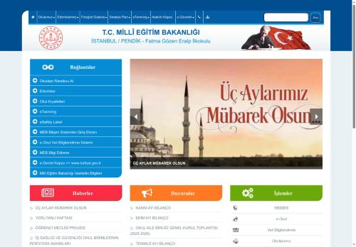 Fatma Gözen Eralp İlkokulu - İSTANBUL / PENDİK