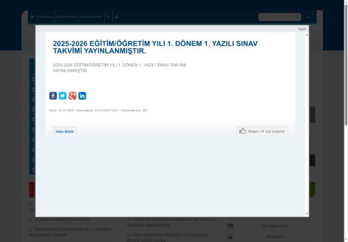 FATMA GÖZEN ERALP İMAM HATİP ORTAOKULU - İSTANBUL / PENDİK