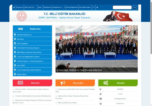 Sabiha Ahmet Tabak Ortaokulu - İZMİR / BAYRAKLI