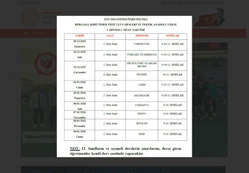 Şehit Ömer Yiğit Ulus Mesleki ve Teknik Anadolu Lisesi - İZMİR / BERGAMA