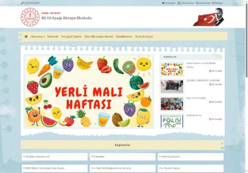 80.Yıl Aşağı Aktepe İlkokulu - İZMİR / BEYDAĞ