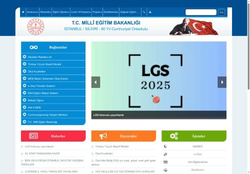 80 Yıl Cumhuriyet Ortaokulu - İSTANBUL / SİLİVRİ