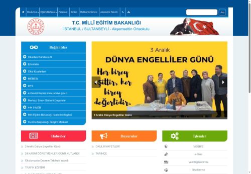 Akşemsettin Ortaokulu - İSTANBUL / SULTANBEYLİ