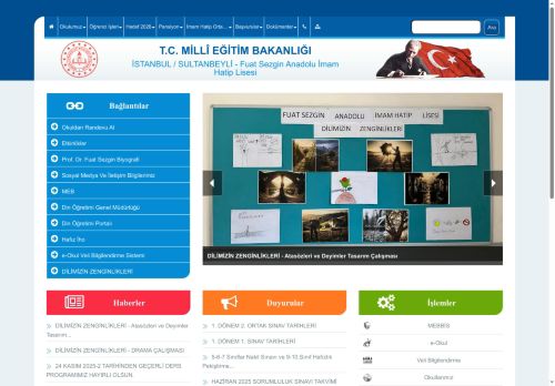 Fuat Sezgin Anadolu İmam Hatip Lisesi - İSTANBUL / SULTANBEYLİ