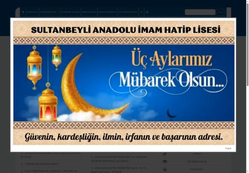 Sultanbeyli Anadolu İmam Hatip Lisesi - İSTANBUL / SULTANBEYLİ