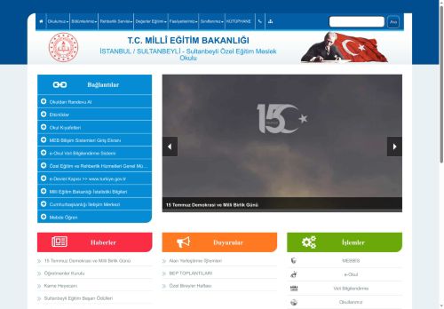 Sultanbeyli Özel Eğitim Meslek Okulu - İSTANBUL / SULTANBEYLİ