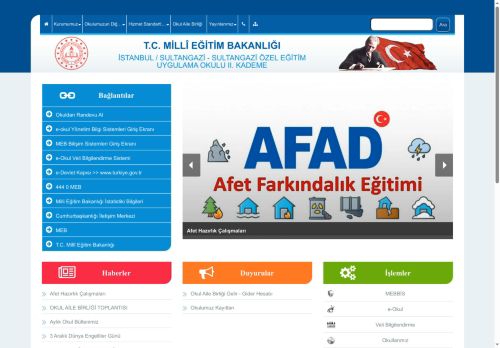 SULTANGAZİ ÖZEL EĞİTİM UYGULAMA OKULU II. KADEME - İSTANBUL / SULTANGAZİ