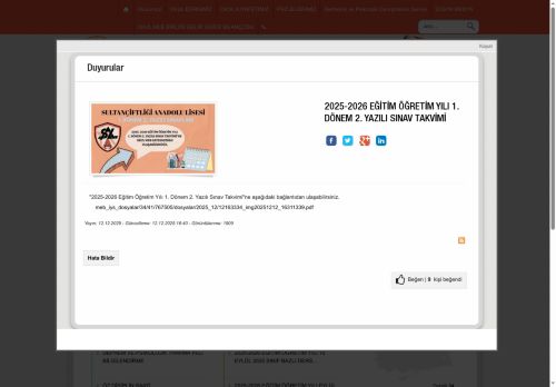 Sultançiftliği Anadolu Lisesi - İSTANBUL / SULTANGAZİ