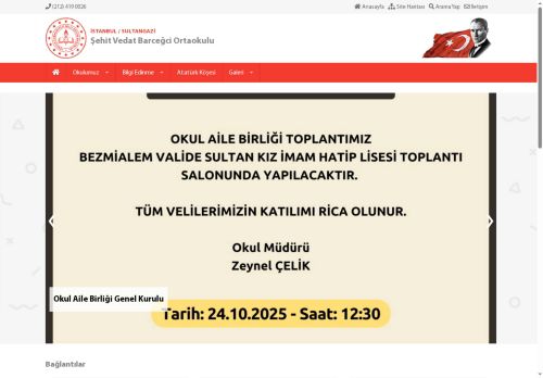 Şehit Vedat Barceğci Ortaokulu - İSTANBUL / SULTANGAZİ