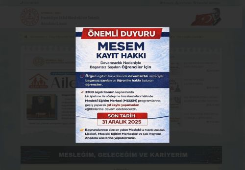 Hamidiye Etfal Mesleki ve Teknik Anadolu Lisesi - İSTANBUL / ŞİŞLİ