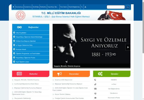 Şişli Borsa İstanbul Halk Eğitimi Merkezi - İSTANBUL / ŞİŞLİ