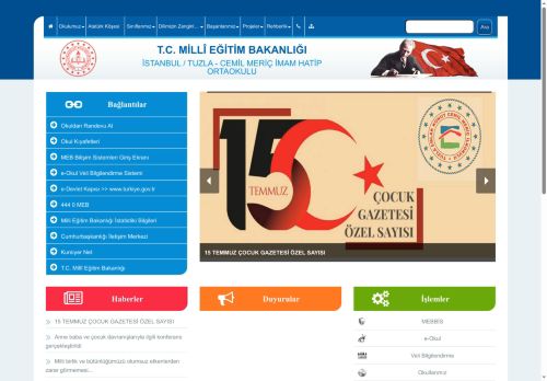 CEMİL MERİÇ İMAM HATİP ORTAOKULU - İSTANBUL / TUZLA