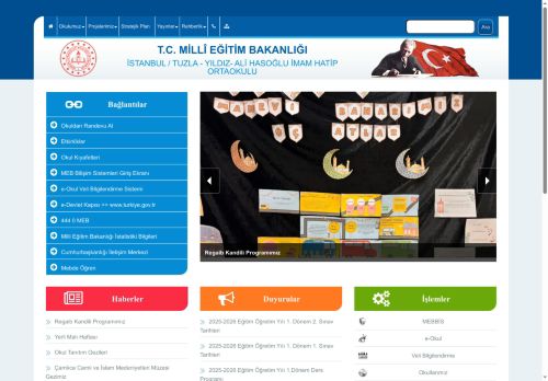 YILDIZ- ALİ HASOĞLU İMAM HATİP ORTAOKULU - İSTANBUL / TUZLA