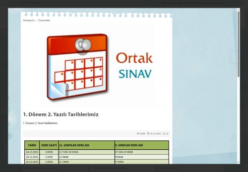 Atakent Şehit Selçuk Paker Anadolu Lisesi - İSTANBUL / ÜMRANİYE