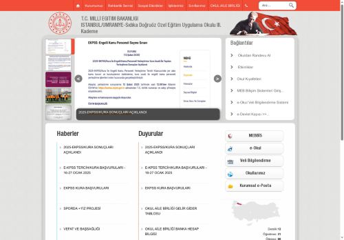 Sıdıka Doğruöz Özel Eğitim Uygulama Okulu III. Kademe - İSTANBUL / ÜMRANİYE