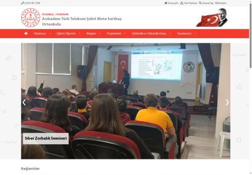 Acıbadem Türk Telekom Şehit Mete Sertbaş Ortaokulu - İSTANBUL / ÜSKÜDAR