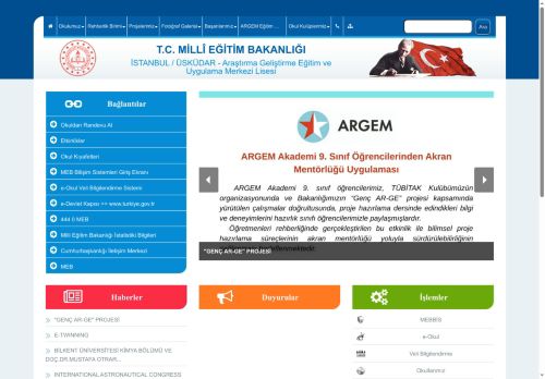 Araştırma Geliştirme Eğitim ve Uygulama Merkezi Lisesi - İSTANBUL / ÜSKÜDAR
