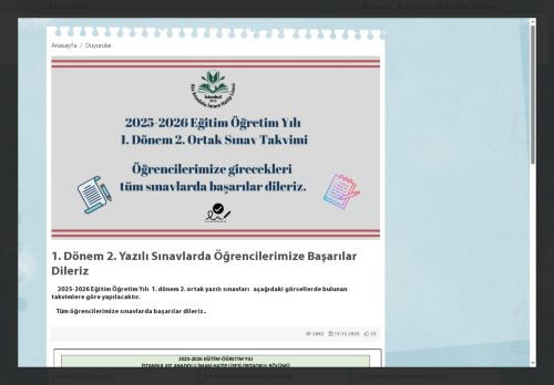 İstanbul Kız Anadolu İmam Hatip Lisesi - İSTANBUL / ZEYTİNBURNU