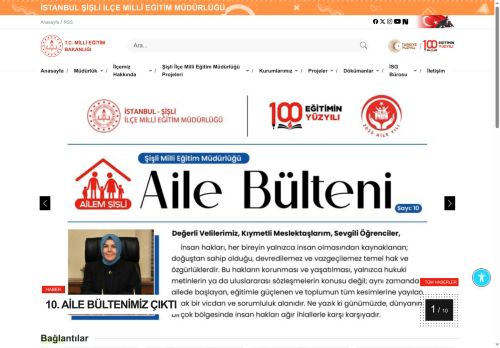 ŞİŞLİ İLÇE MİLLÎ EĞİTİM MÜDÜRLÜĞÜ - MEB İSTANBUL